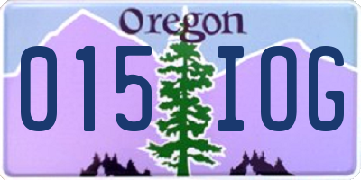 OR license plate 015IOG