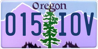 OR license plate 015IOV