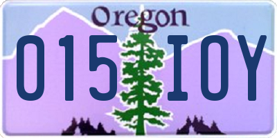 OR license plate 015IOY