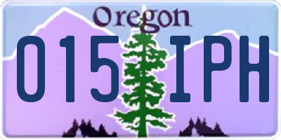 OR license plate 015IPH