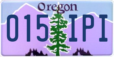 OR license plate 015IPI