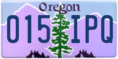 OR license plate 015IPQ