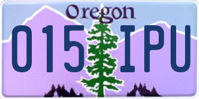 OR license plate 015IPU