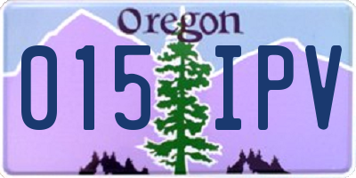 OR license plate 015IPV