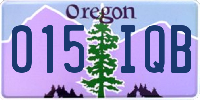 OR license plate 015IQB