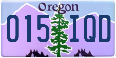 OR license plate 015IQD