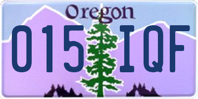 OR license plate 015IQF