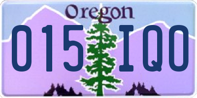 OR license plate 015IQO