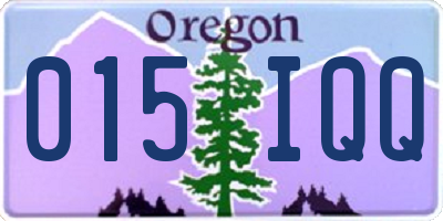 OR license plate 015IQQ