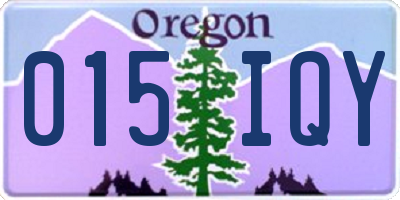 OR license plate 015IQY