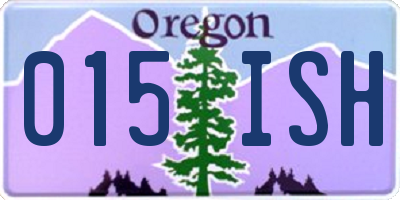OR license plate 015ISH