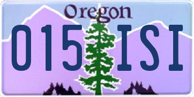 OR license plate 015ISI