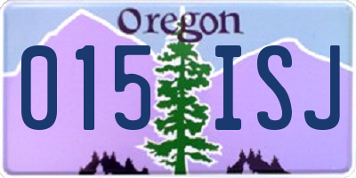 OR license plate 015ISJ
