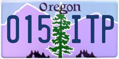 OR license plate 015ITP