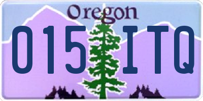 OR license plate 015ITQ
