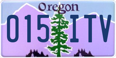 OR license plate 015ITV