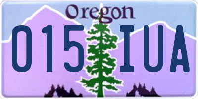 OR license plate 015IUA