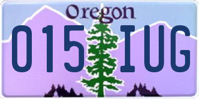 OR license plate 015IUG