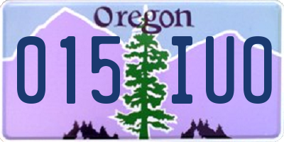 OR license plate 015IUO