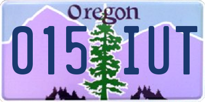 OR license plate 015IUT