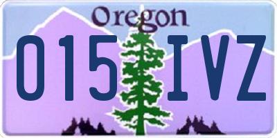 OR license plate 015IVZ