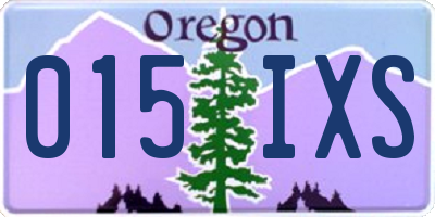 OR license plate 015IXS