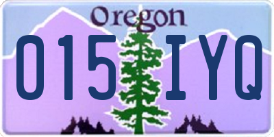 OR license plate 015IYQ