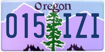 OR license plate 015IZI