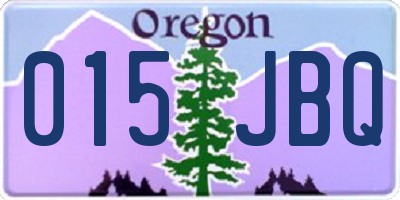OR license plate 015JBQ