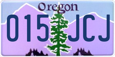 OR license plate 015JCJ