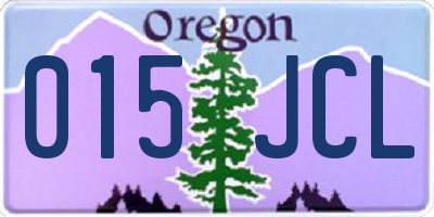 OR license plate 015JCL