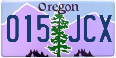 OR license plate 015JCX