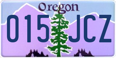 OR license plate 015JCZ