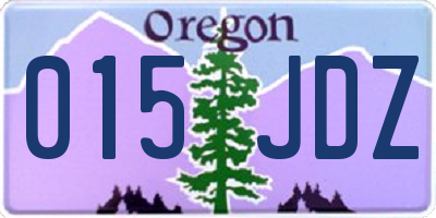 OR license plate 015JDZ
