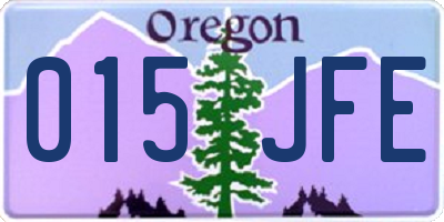 OR license plate 015JFE