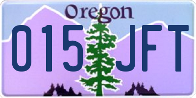 OR license plate 015JFT