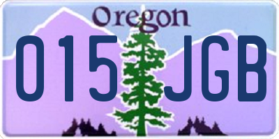 OR license plate 015JGB