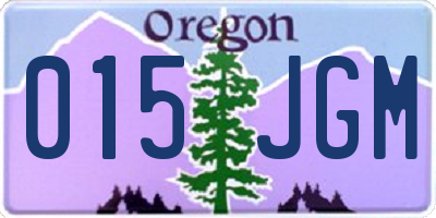 OR license plate 015JGM