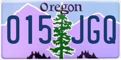 OR license plate 015JGQ