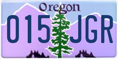 OR license plate 015JGR