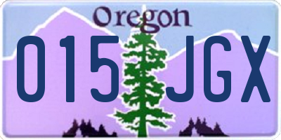 OR license plate 015JGX