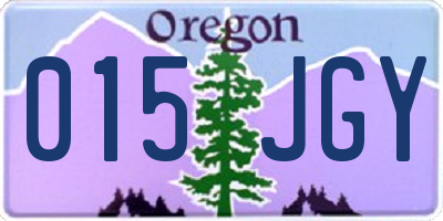 OR license plate 015JGY