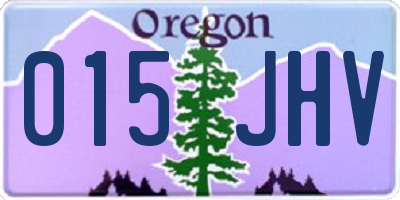 OR license plate 015JHV