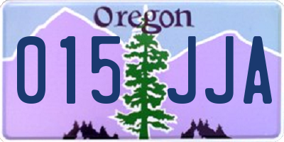 OR license plate 015JJA