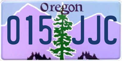 OR license plate 015JJC
