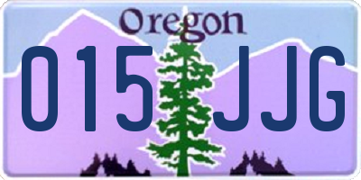 OR license plate 015JJG