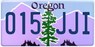 OR license plate 015JJI