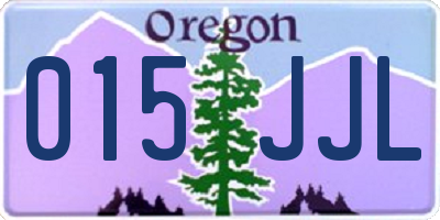 OR license plate 015JJL