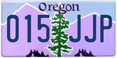 OR license plate 015JJP