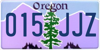 OR license plate 015JJZ